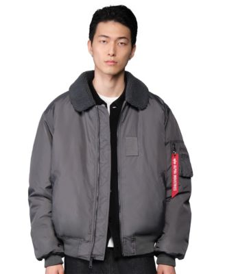 Men's B-15 Relaxed-Fit Sherpa-Lined Water-Resistant Flight Jacket