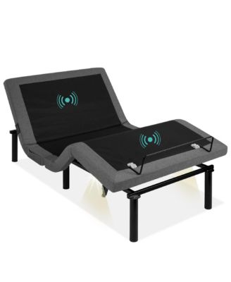 Adjustable Bed Base for Stress Management with Massage, Remote Control, USB Ports