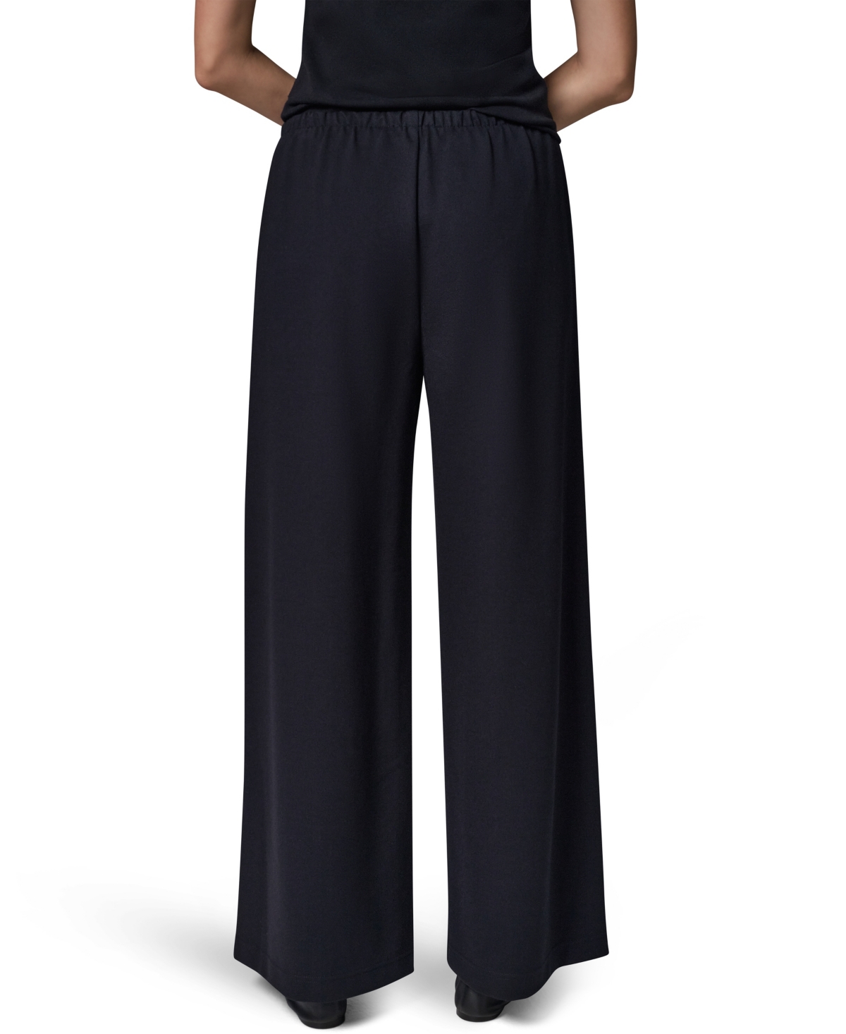 Donna Karan Weekend Women's Double-Knit Mid Rise Wide Leg Pull-On Pants