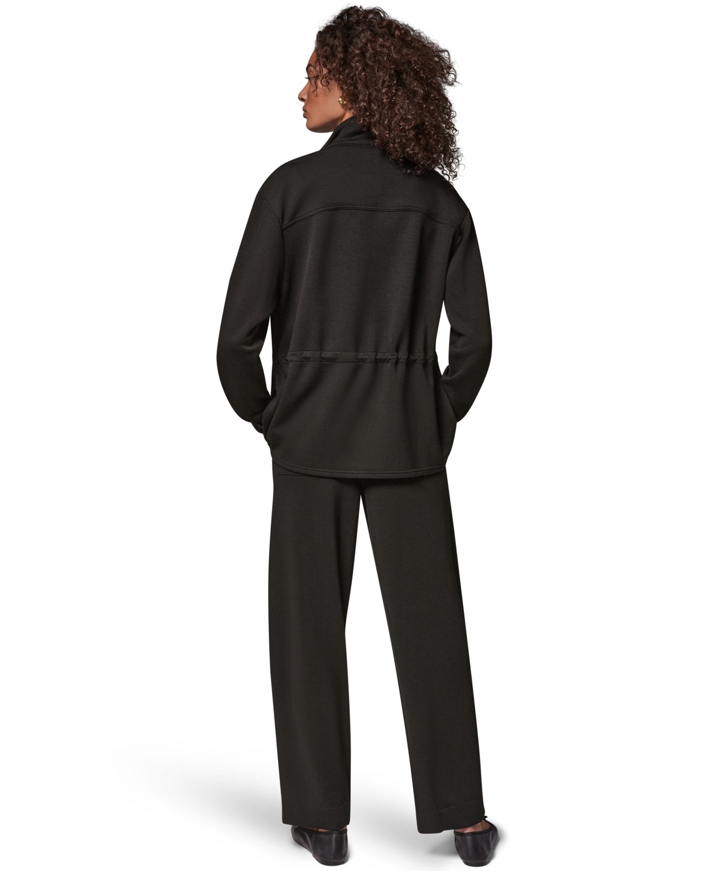 Женская куртка Donna Karan Weekend Jet Setter Utility Lightweight Mock Neck, цвет: Чёрный — фото 9