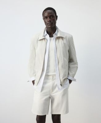 Men's Water-Resistant Funnel Neck Lightweight Jacket