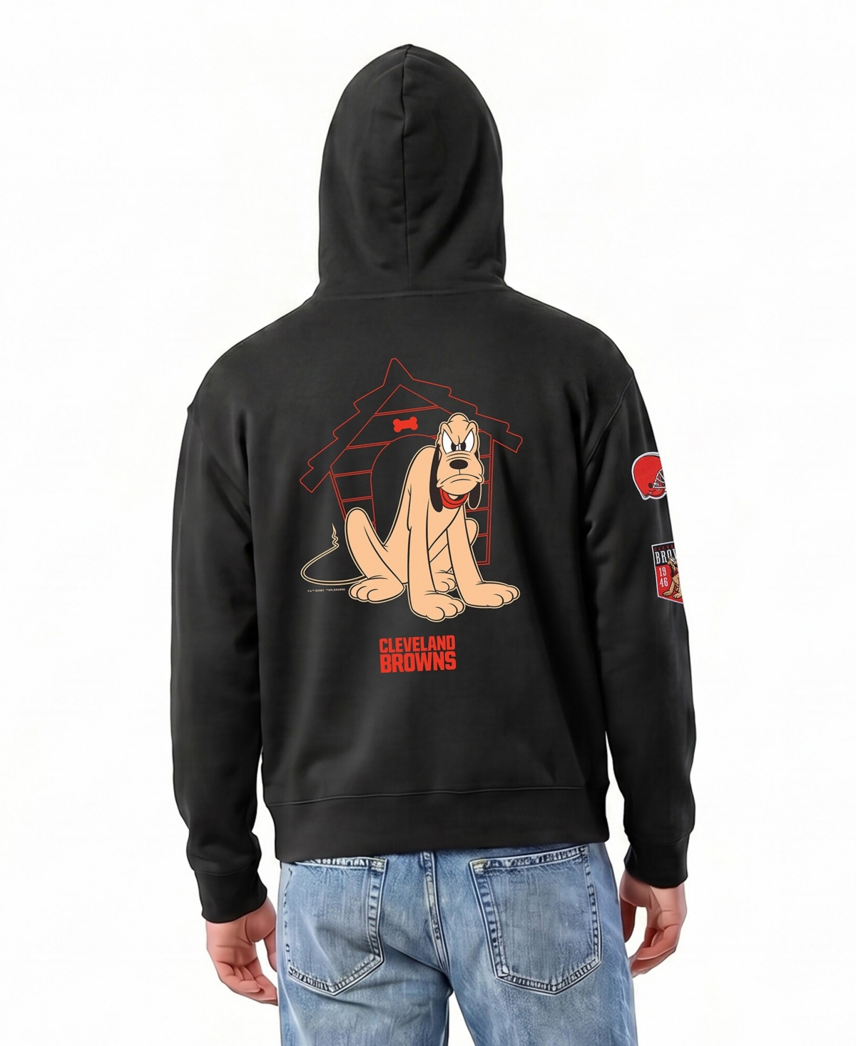Champion Men's Black Cleveland Browns Disney X Champion All Star Full-Zip Hoodie