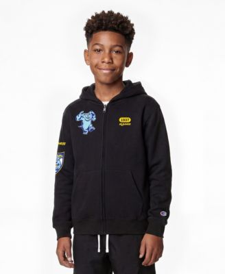 Big Boys and Girls Black Los Angeles Rams Disney X Champion Full-Zip Hoodie