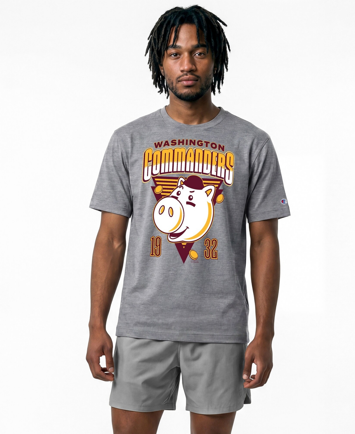Champion Men's Gray Washington Commanders Disney X All Star T-Shirt