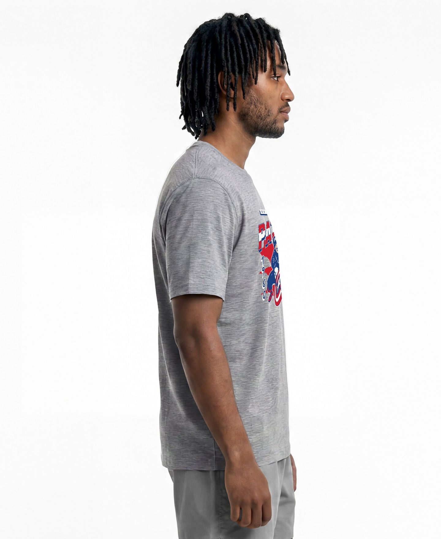 Мужская футболка Champion Gray New England Patriots Disney X Champion All Star — фото 4