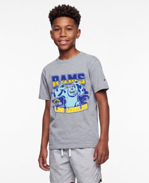 Детская футболка Champion Heather Gray Los Angeles Rams Disney X Champion