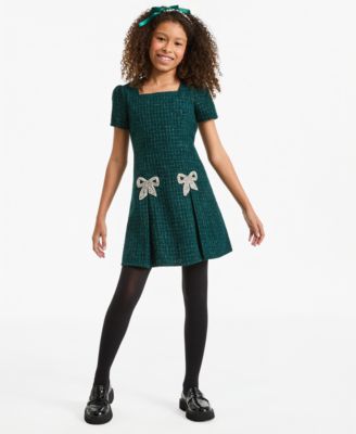 Girls' 7-16 Knee Length Dress