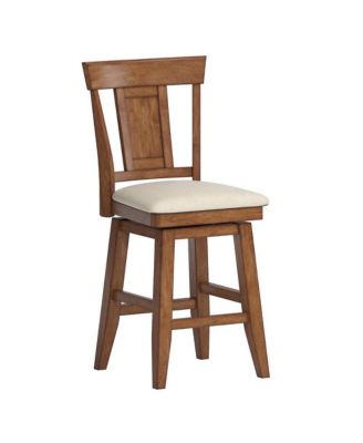 Lea Panel Swivel Counter Stool With Linen Seat
