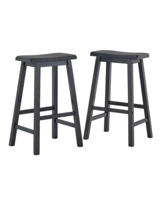 Antique Finish Saddleback Stool