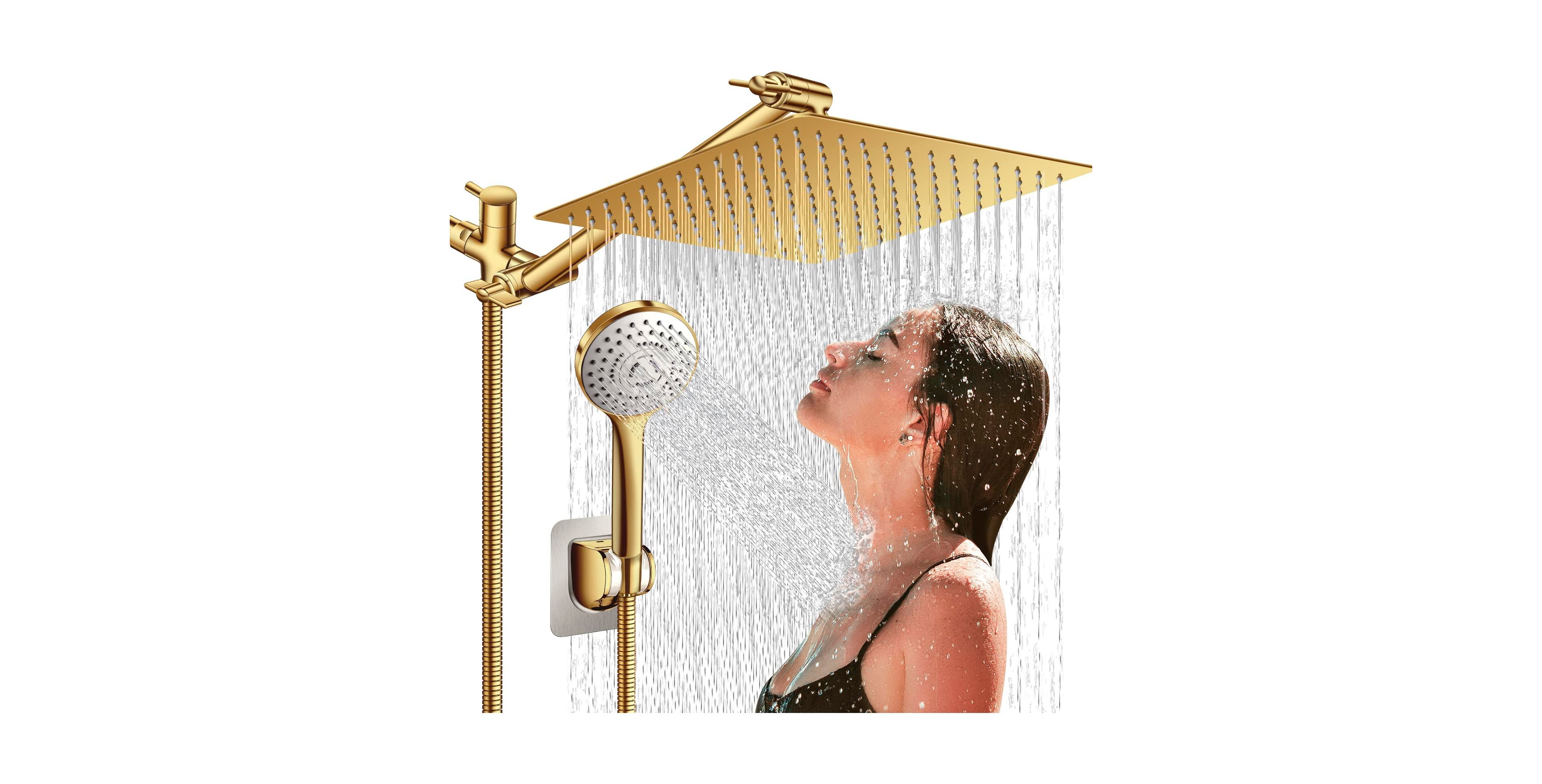 Cyqbd 12'' Shower Head With Handheld High Rainfall Extension Arm