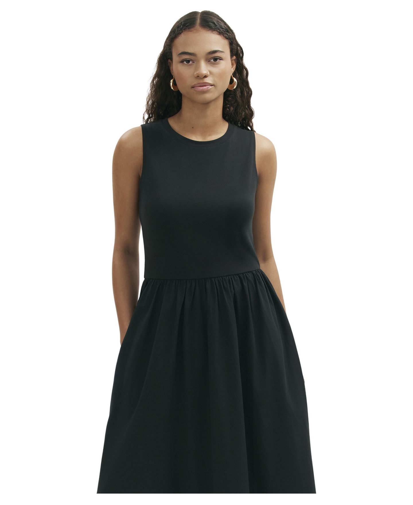 Женское платье Finery London Georgie Sleeveless Midi Fit & Flare, цвет: Чёрный — фото 3