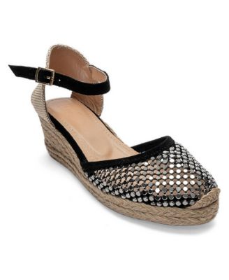 Forever and Always Shoes Women's Drelix Leather Espadrille Sandal