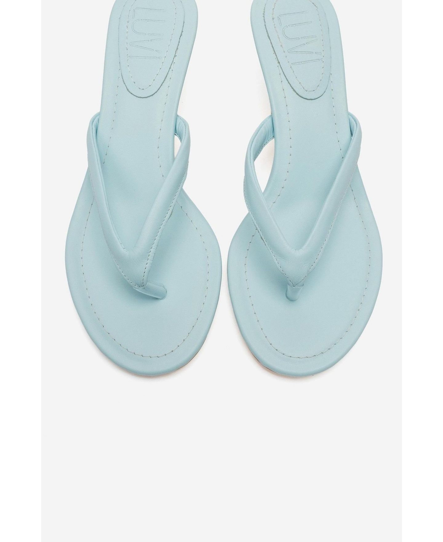 Женские сандалии Prologue Shoes Norell Stiletto Thong, цвет: Синий — фото 4