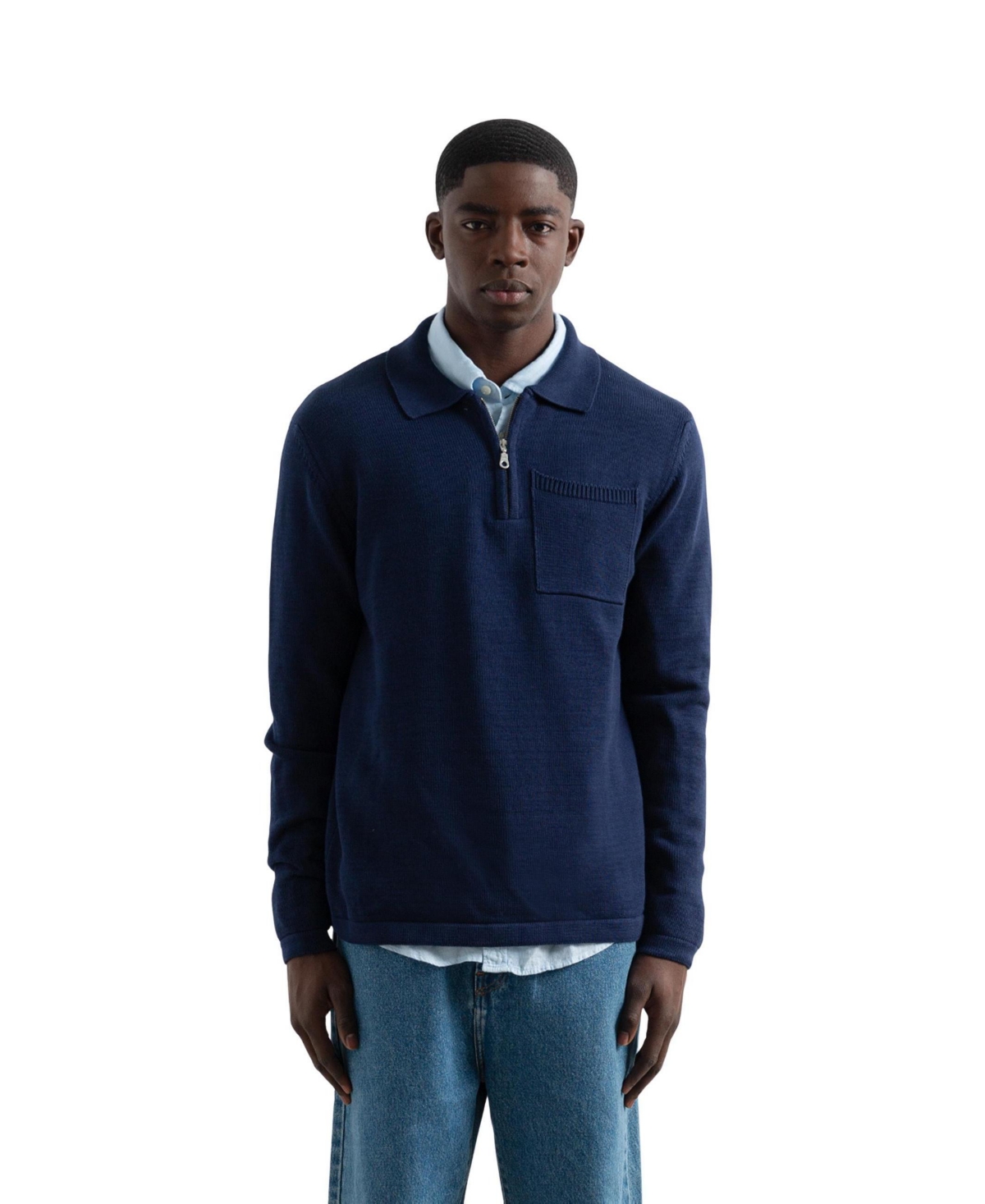Edmmond Studios Men's Signature Half-Zip Relaxed-Fit Sweater