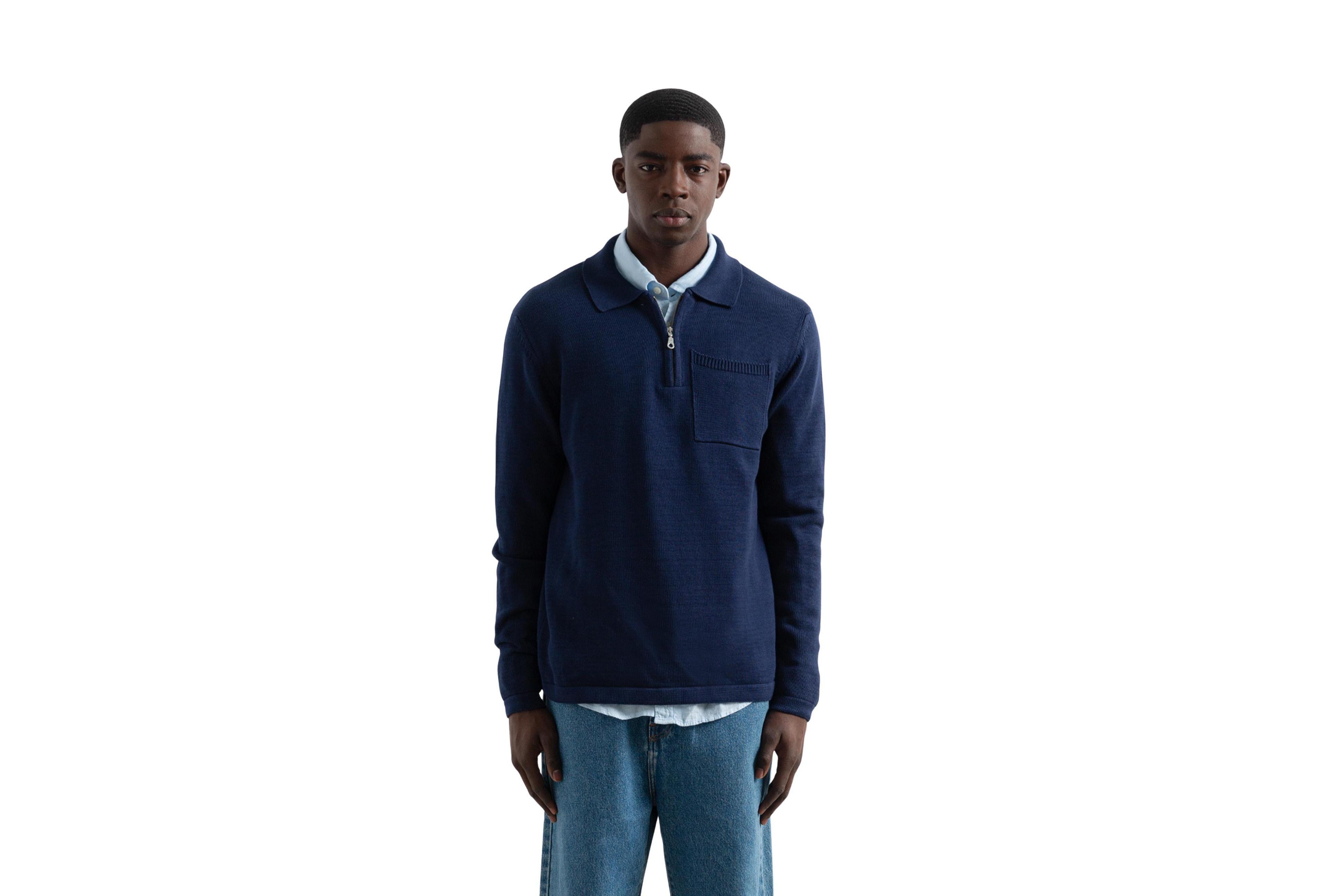 Edmmond Studios Men's Signature Half-Zip Relaxed-Fit Sweater