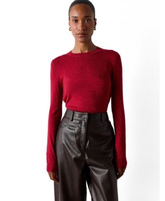 Women's Annie Shimmering Fitted Lightweight Sweater