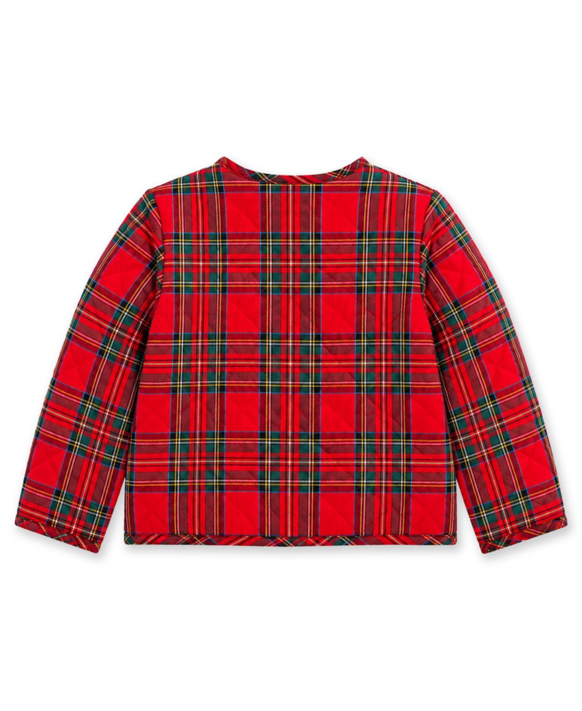 Florence Eiseman Girls' 4-16 Plaid Quilted Long-Sleeve Jacket