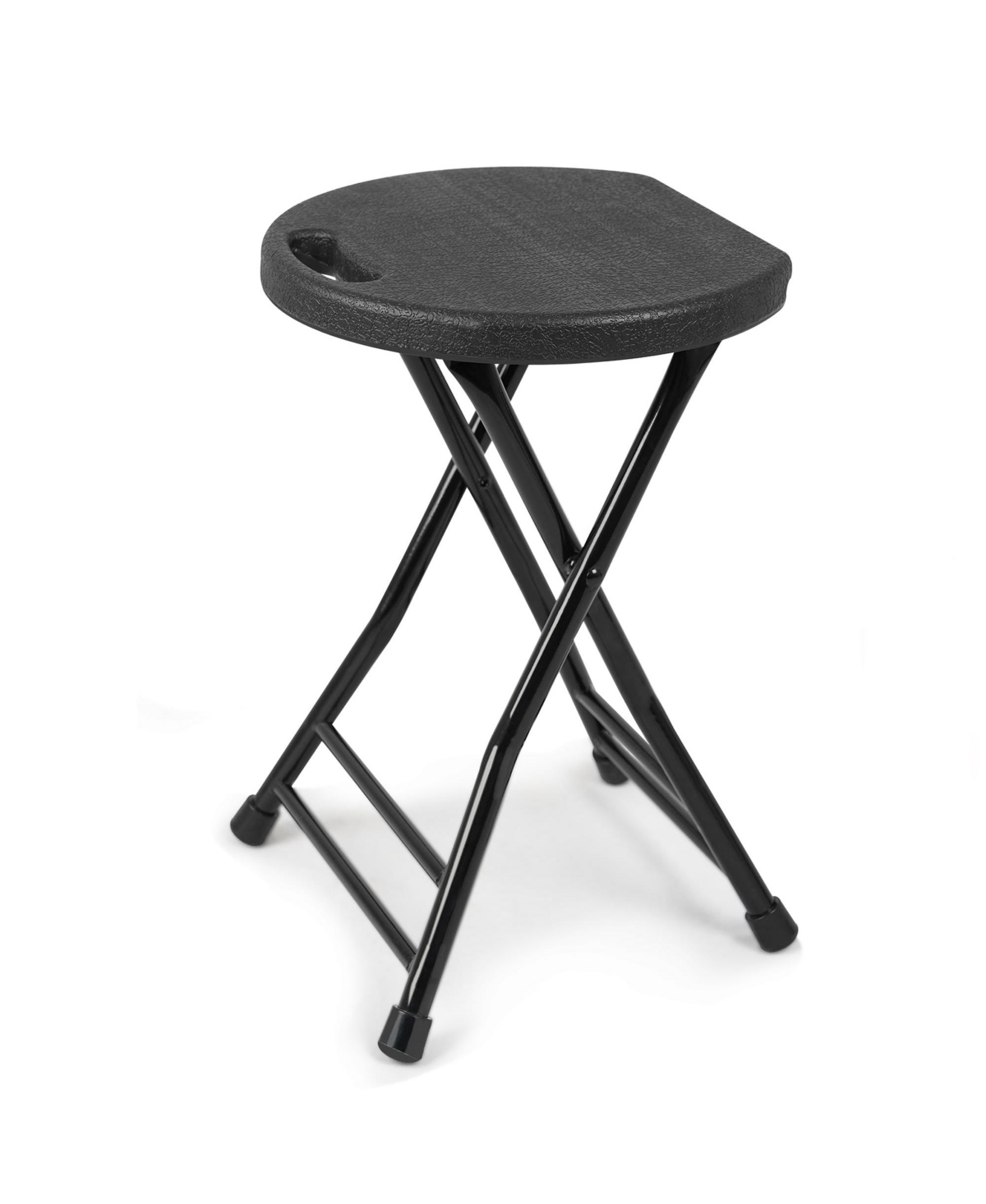 Aofar Folding Stool With Handle Non-slip Feet Indoor Outdoor Portable Seat