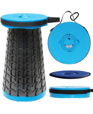 Collapsible Stool with Cushion Portable Seat Heavy Duty