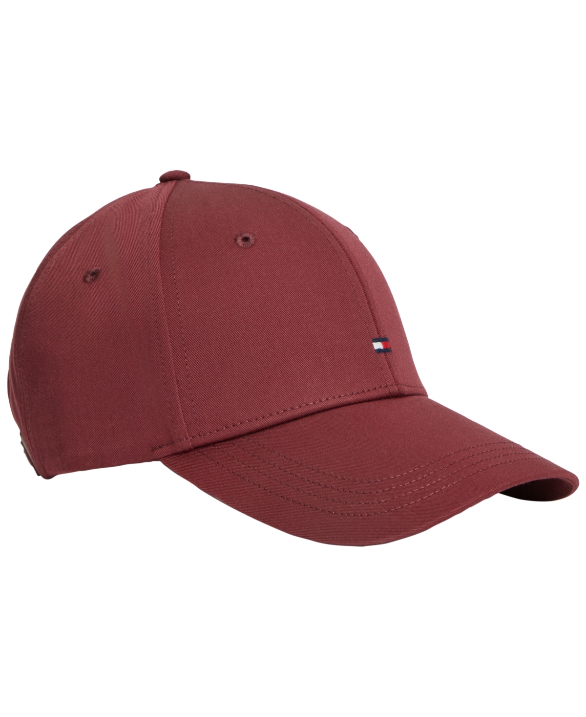 Tommy Hilfiger Men's Embroidered Logo Cap - Red Wine