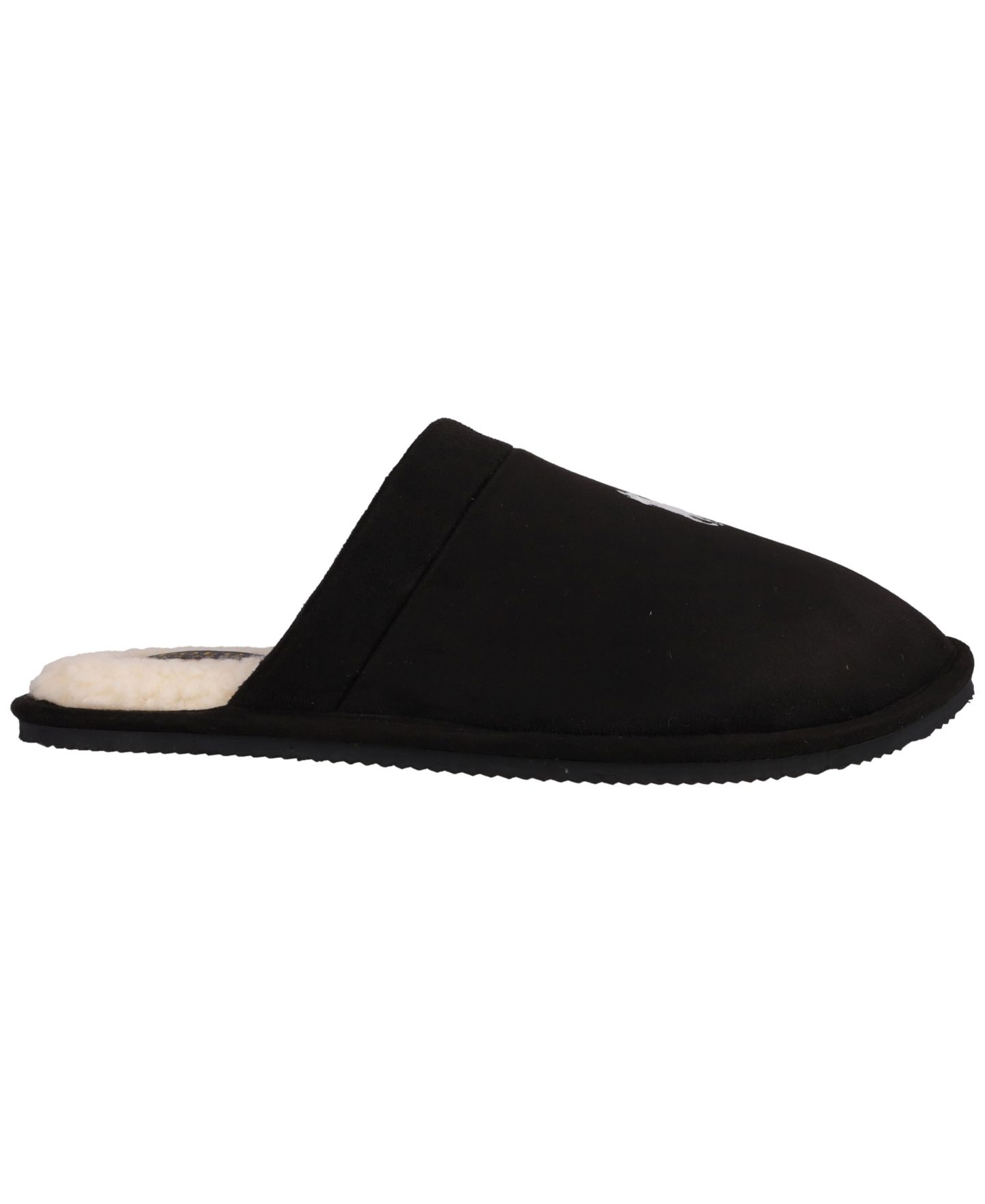 Мужские тапочки Polo Ralph Lauren Klarence Scuff Slip-On Slippers, цвет: Чёрный — фото 2