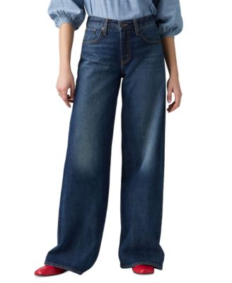 Women's Middy Mid-Rise Wide-Leg Retro Jeans
