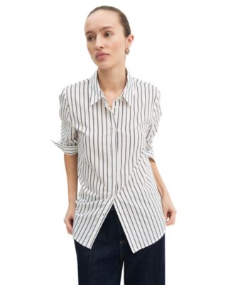 Women's Emmguglia Long-Sleeve Striped Cotton-Blend Button-Up Shirt