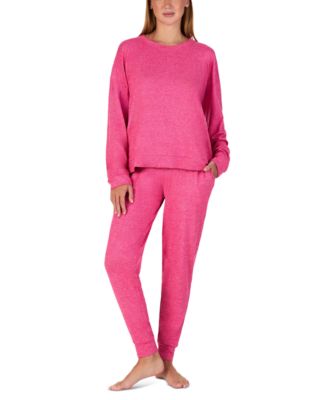 Women's Crewneck Long-Sleeve Sweater-Knit Top and Pants, 2-Piece Set