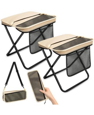 Foldable Camping Stool Portable Heavy Duty Collapsible