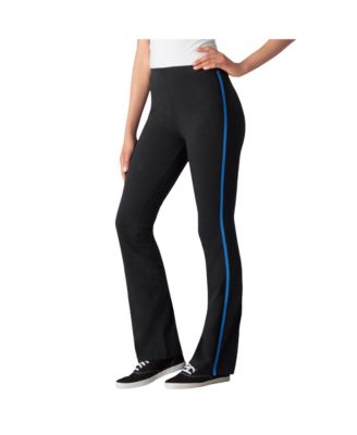Plus Size Bootcut Pull-On Side-Stripe Leggings