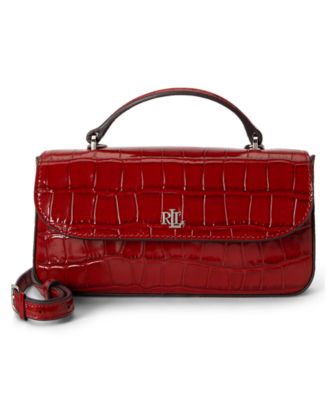 Croc-Embossed Marcy Mini Crossbody Bag