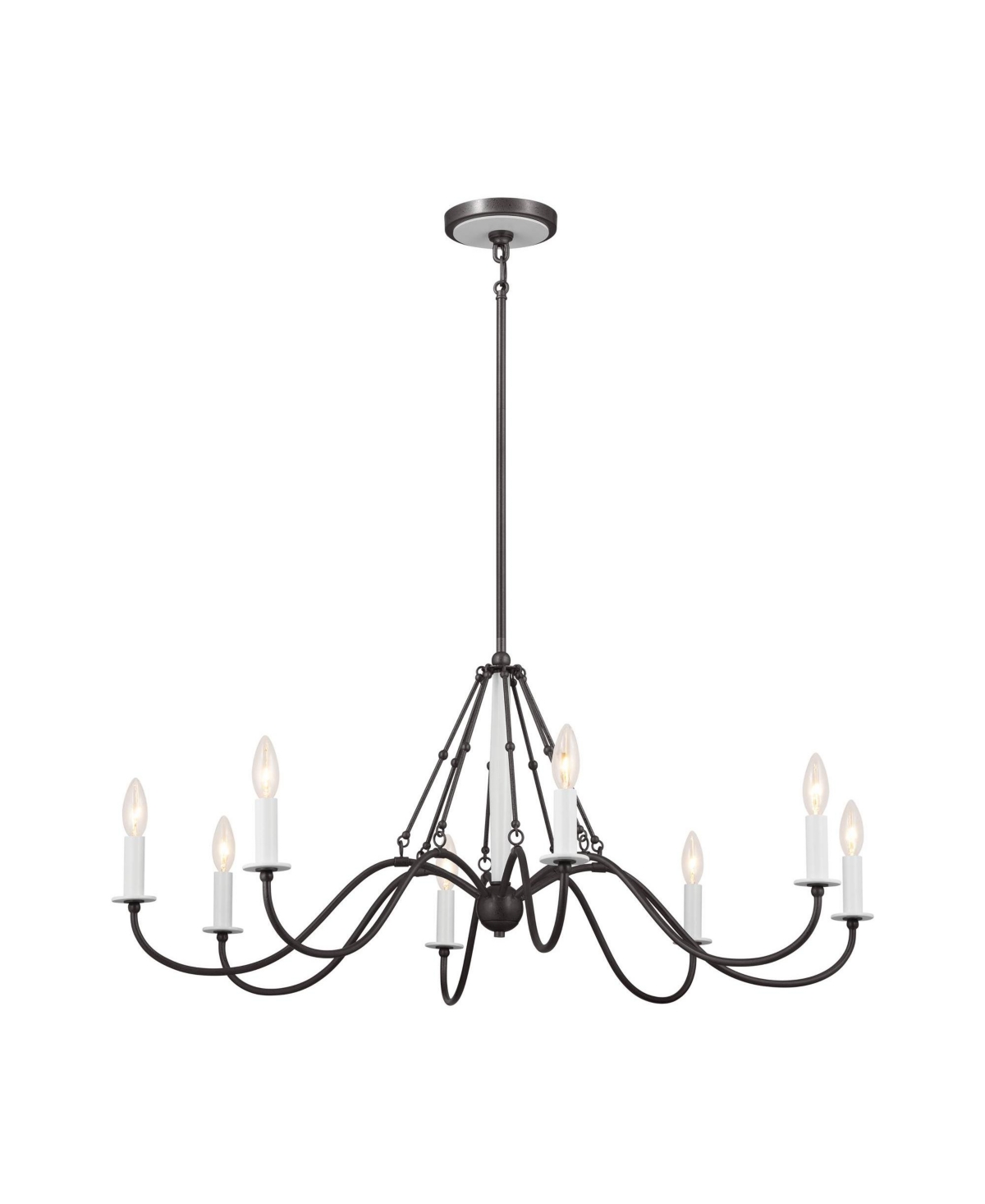 Kichler Freesia 38" Wide Anvil Iron 8-Light Chandelier