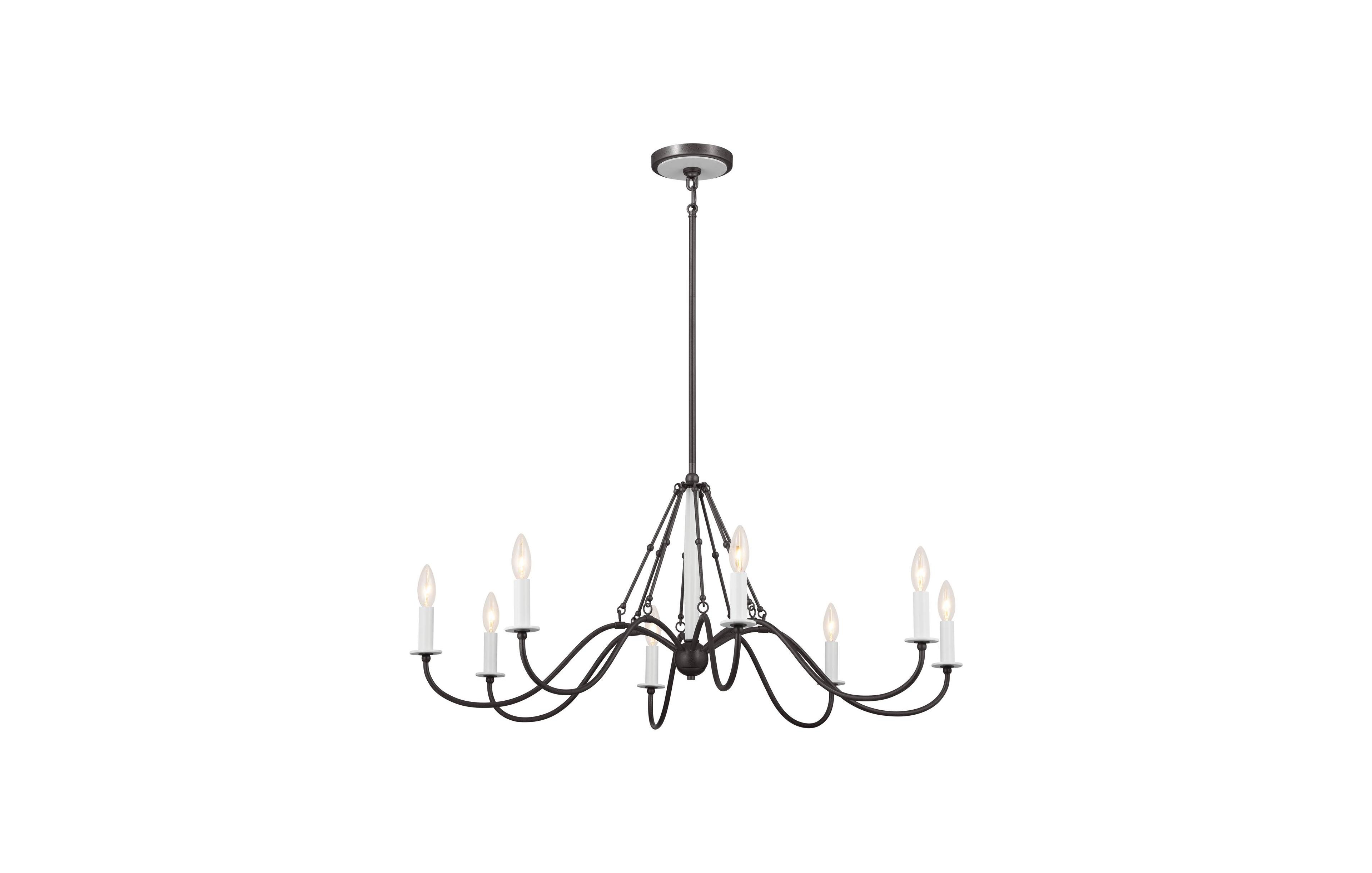 Kichler Freesia 38" Wide Anvil Iron 8-Light Chandelier