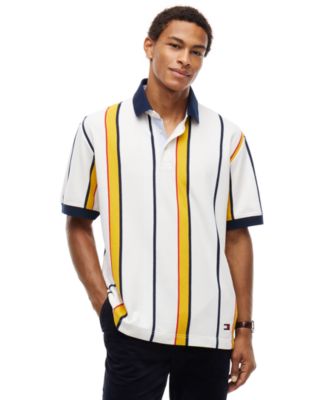 Men's American Icons Stripe Polo Cotton Piqu&eacute; Classic-Fit Polo Shirt