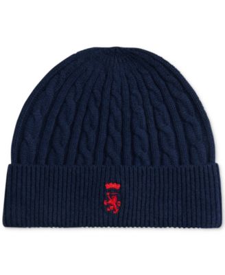 Men's American Icons Wool Cable-Knit Ribbed-Cuff Beanie