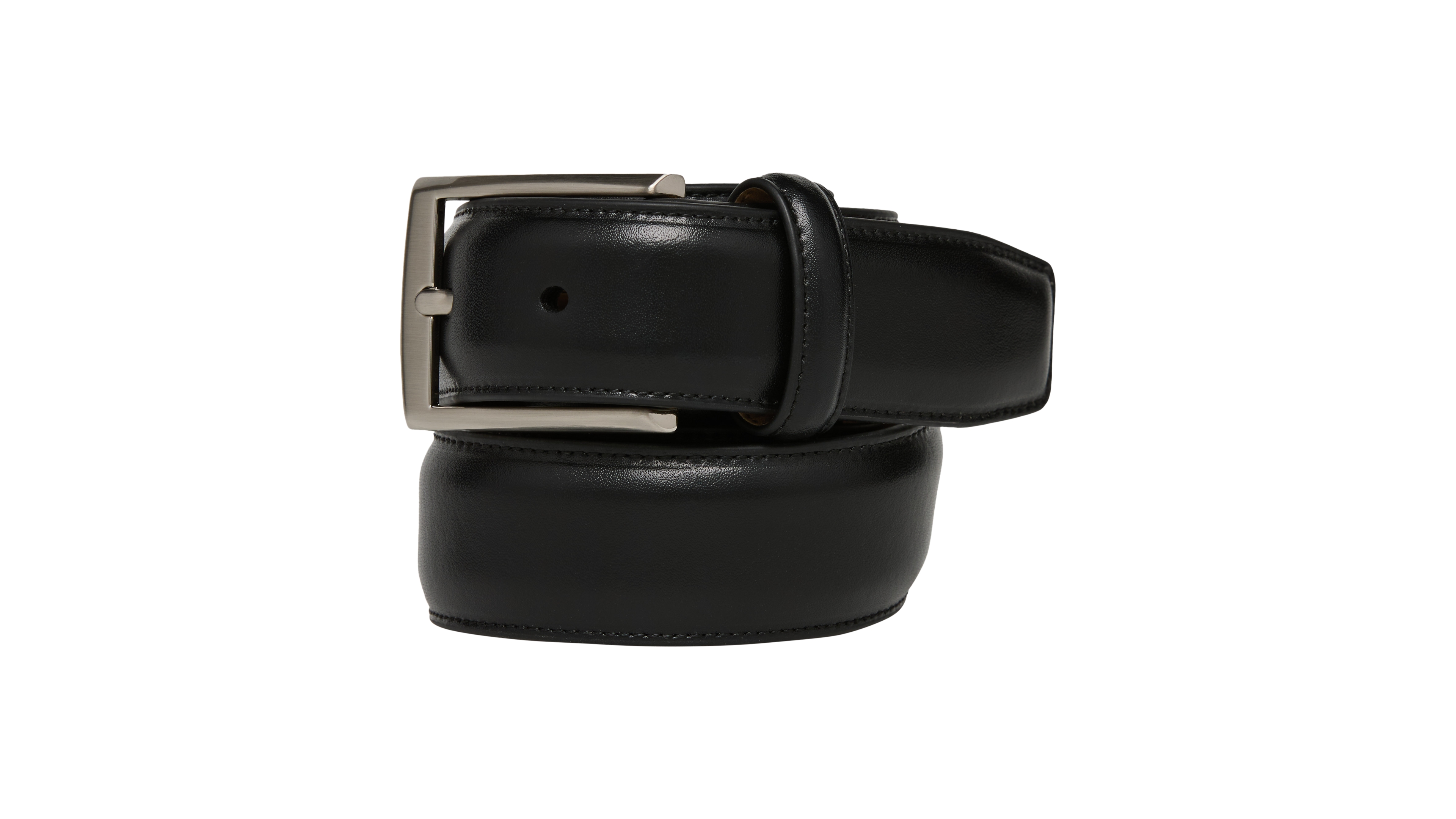 Perry Ellis Portfolio Casual Plain 32MM Faux Leather Belt