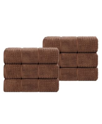 Napa Zero Twist Waffle Honeycomb Plush Soft Absorbent 6-Piece Hand Towel Set