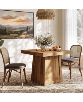 31.5" Square Dining Table for 2-4, Small Kitchen Table