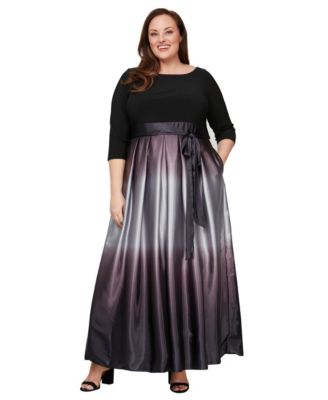 Plus Size Ombr&eacute; Ballgown 