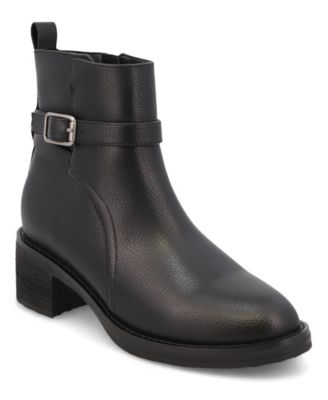Women's Desmond Block Heel Buckle Booties