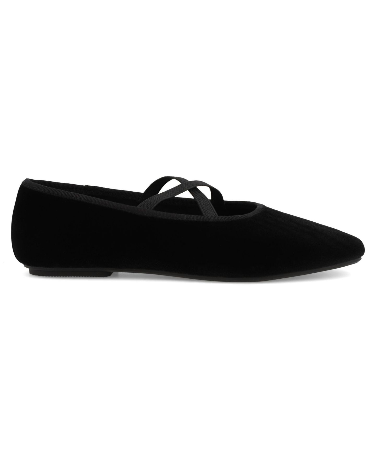 Женские балетки MIA Tori Crisscross Strap Ballet Flats, цвет: Чёрный — фото 2