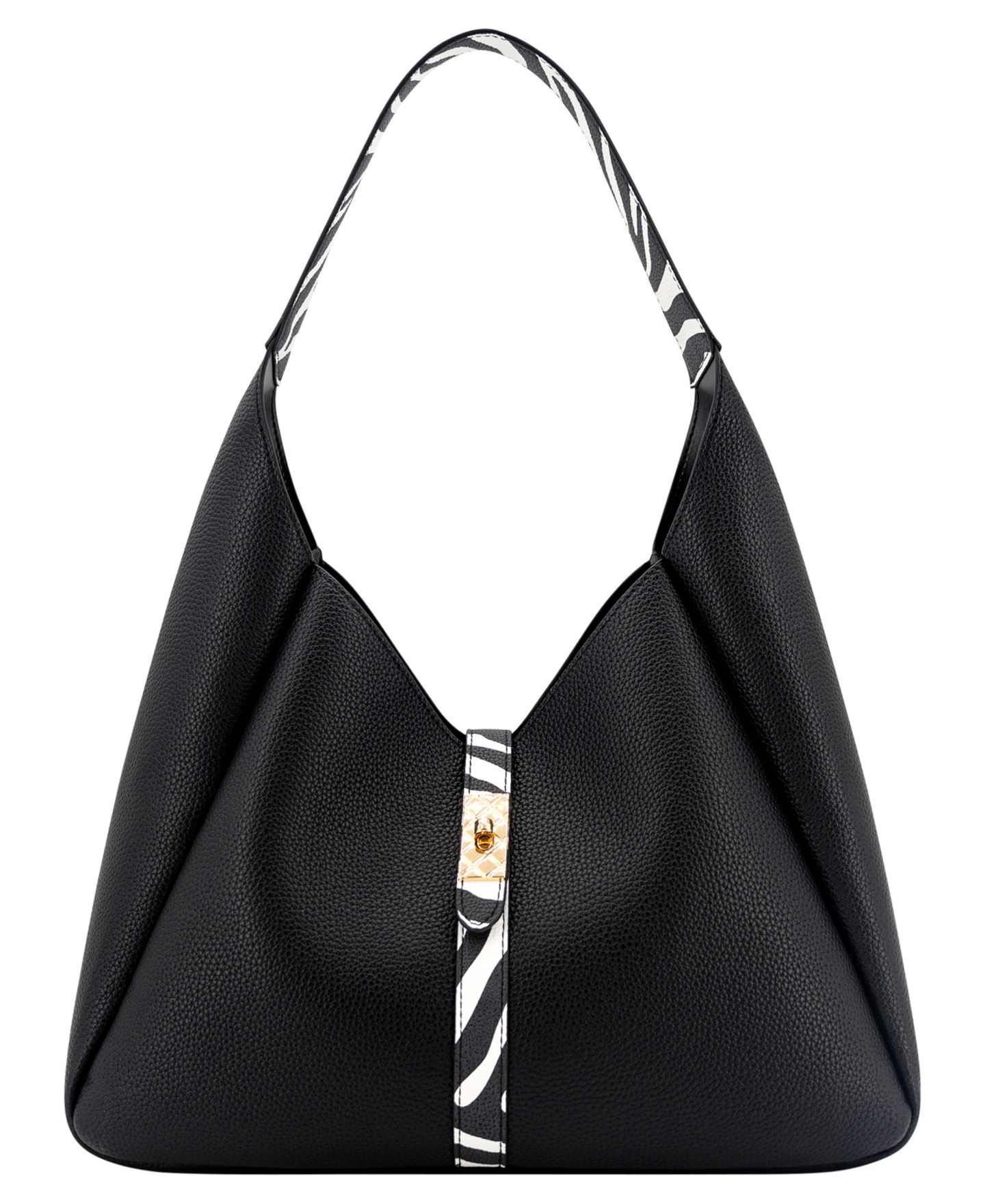Женская сумка LIKE DREAMS Dakota Western Trim Hobo Medium Tote Handbag, цвет: Чёрный — фото 1