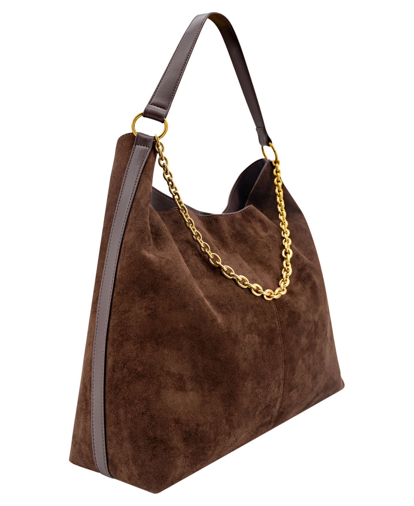 Женская сумка LIKE DREAMS Sava Suede Large Tote Handbag, цвет: Коричневый — фото 3