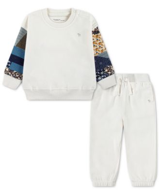 Baby Boys' and Girls' Crewneck and Pants, 2-Piece Set