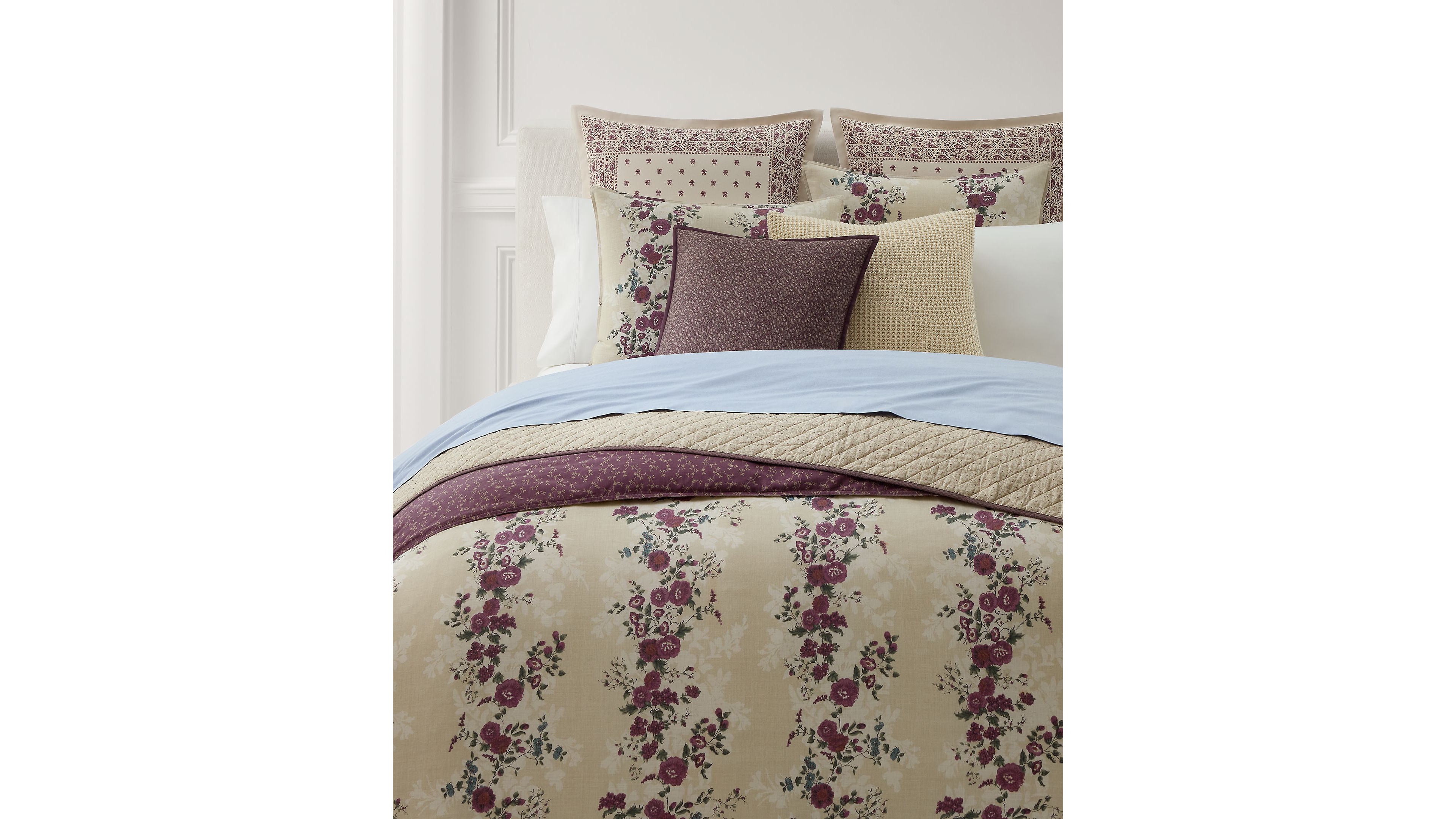 Lauren Ralph Lauren Audra 3-Piece Cotton Duvet Cover Set, Full/Queen