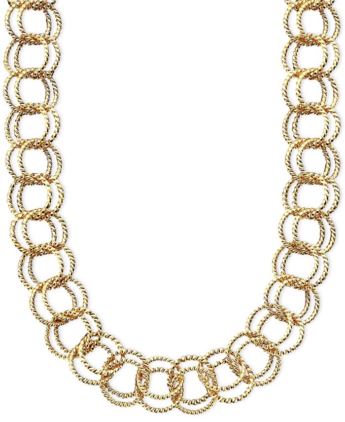 Betsey Johnson - Textured Round-Link Necklace