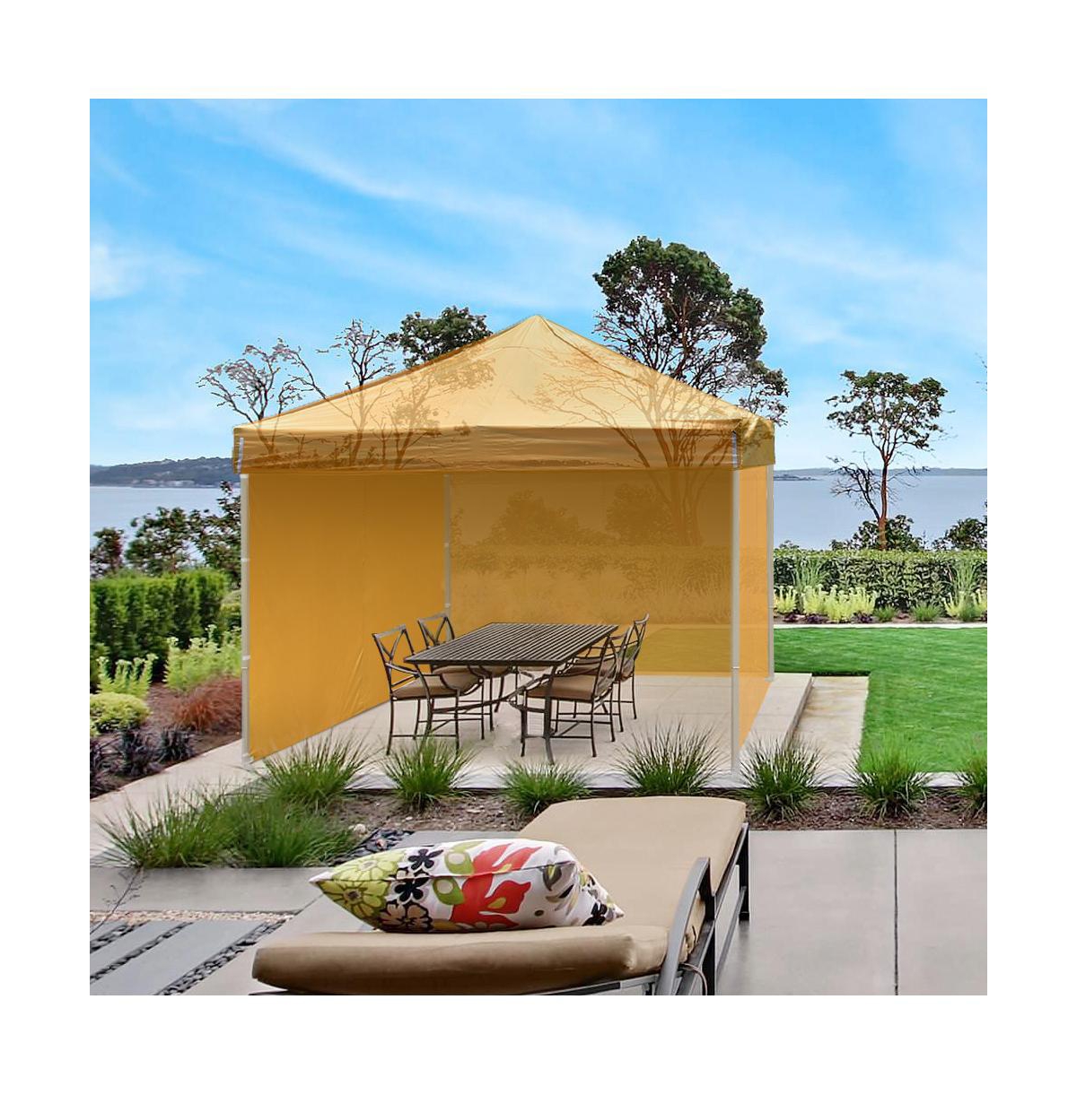 InstaHibit 10Piece 10x6.6 Feet Canopy Sidewalls Bundle 1080D and UV30+ Protection Enclosure Kit for Commercial Vendor Booths