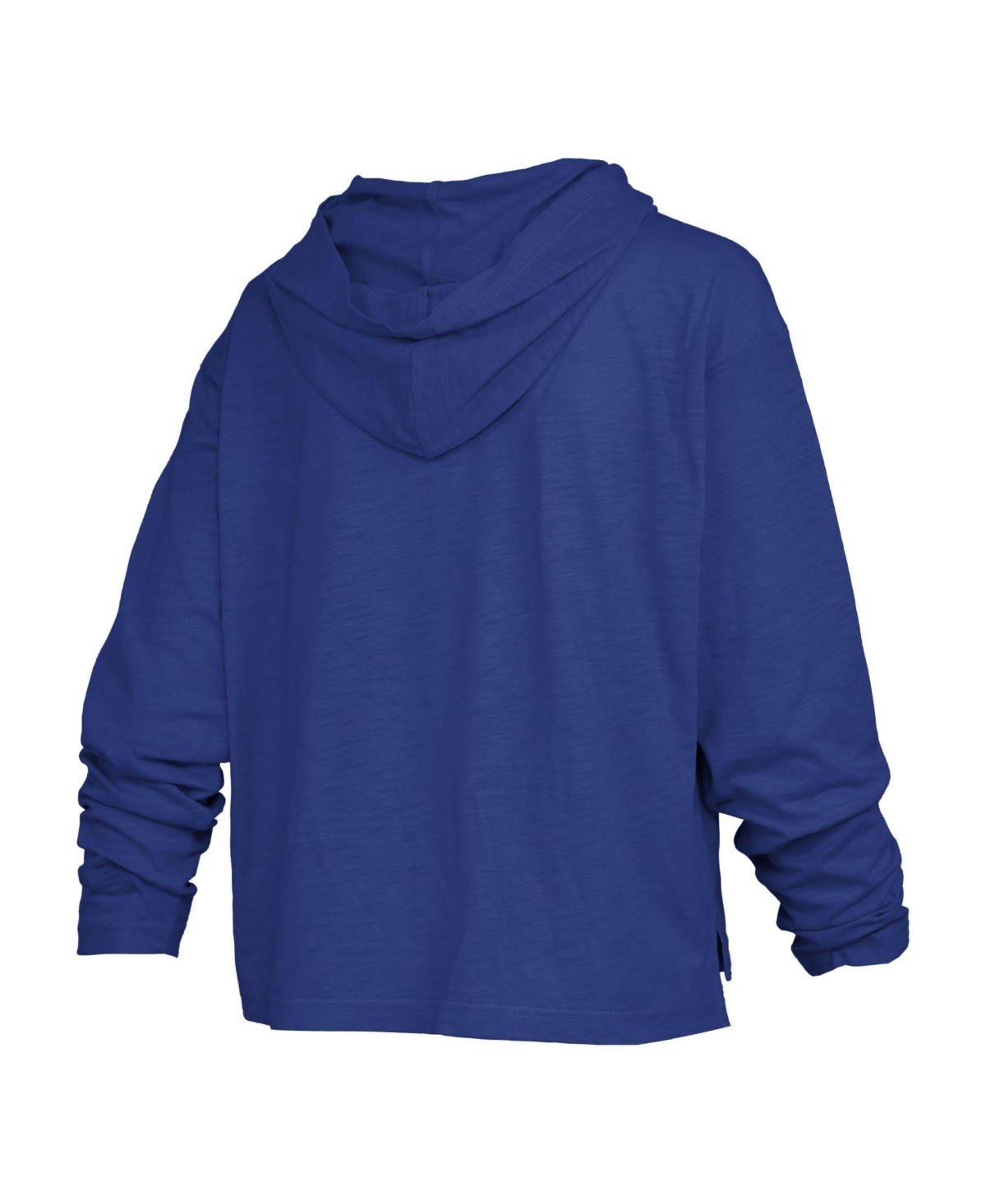 Pressbox Women's Kansas Jayhawks Nelson Long Sleeve Hooded Slub T-Shirt