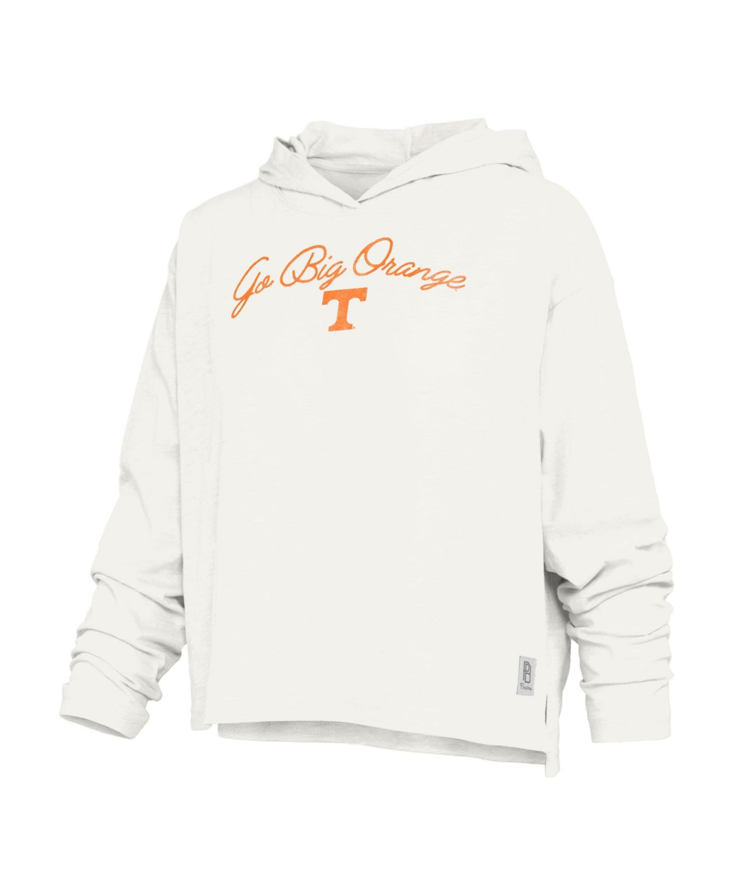 Женская футболка Pressbox Tennessee Volunteers Faye Hooded Long-Sleeve Slub — фото 2