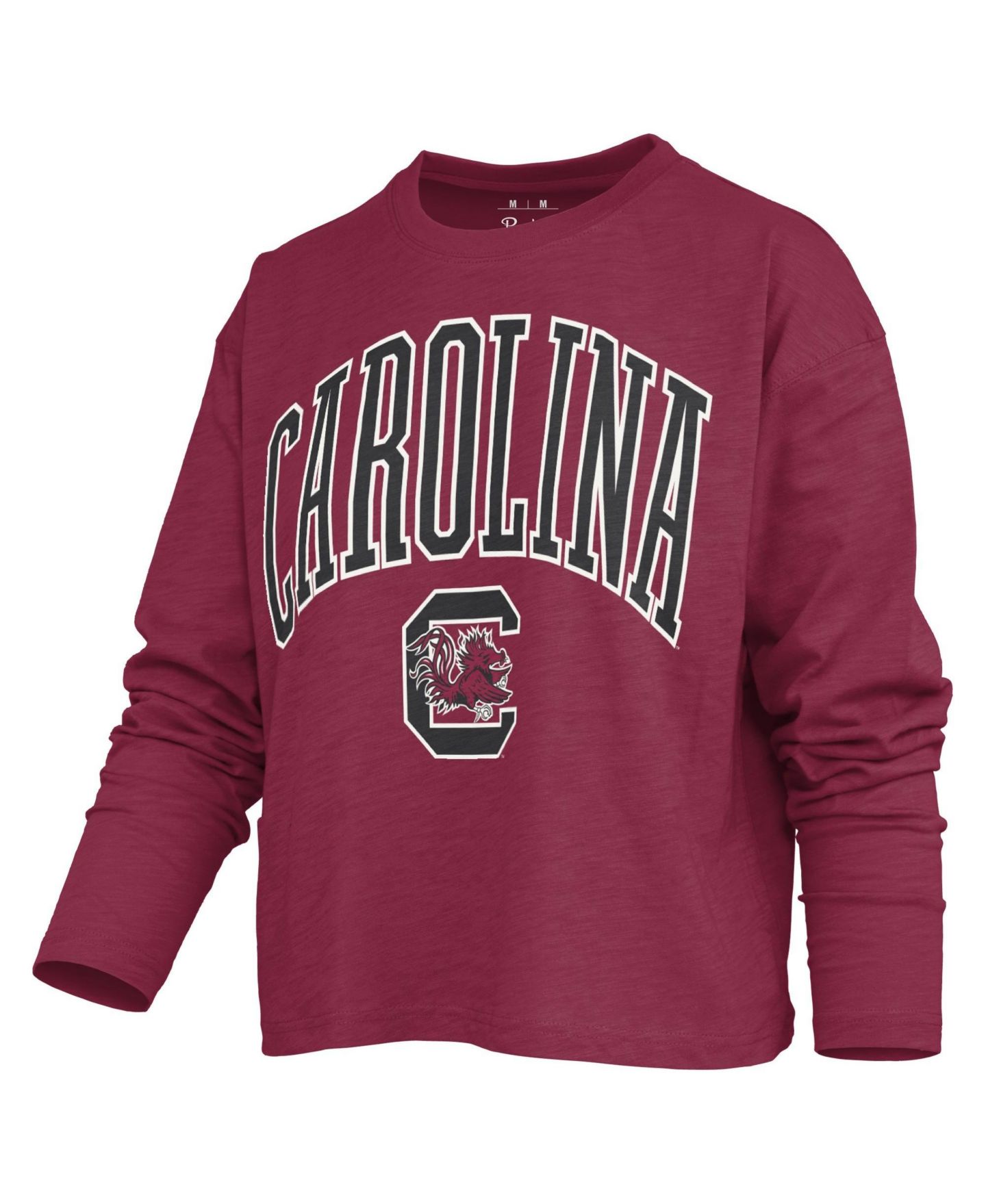 Женская футболка Pressbox Motley South Carolina Gamecocks Long-Sleeve Boxy-Fit — фото 2